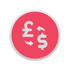 Exchange Pound to Dollar - Sticker