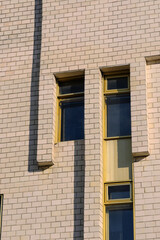 Facade of a modern high-rise house