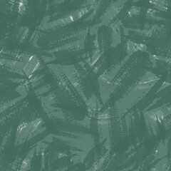 Seamless pattern, hand drawn illustration for textile, wallpaper, wrapping paper. green watercolor splashes mess