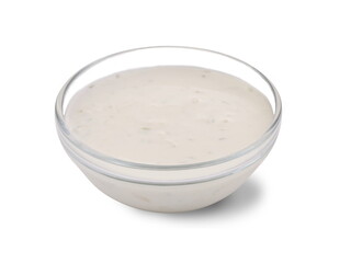 Tartar sauce on a white background
