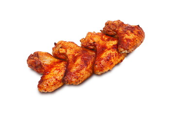 Grilled chicken on a white background. Isolated