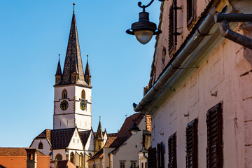 The city of Sibiu in Romania	