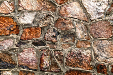 old fort fortress castle ancient ruins stone mortar barrier building garden wall vintage architectural background