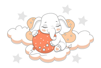 Cute baby elephant