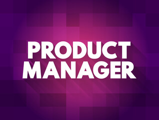 Product manager text quote, concept background