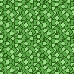 Banknote pattern background. Seamless pattern. Wrapping paper. Pile of money top view. Vector background.