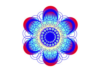 Abstract colorful background. Floral greeting card 