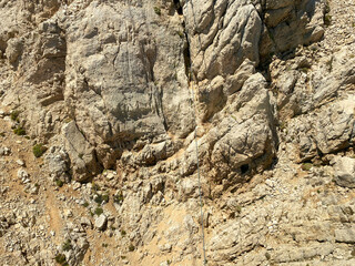 Stone mountain cliff texture background