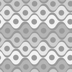 Stylized waves and circles between them. Wallpapers, textiles, packaging, background for websites or mobile applications