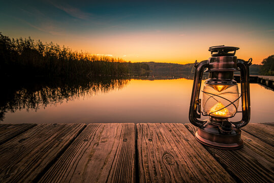 Abendstimmung am See - Schierensee Schleswig Holstein