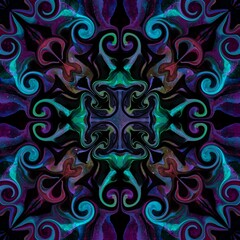 Seamless abstract multicolored surface pattern for textile design, home decoration, wallpapers and digital backgrounds.