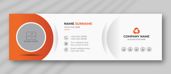 Corporate business multi purpose email signature templates.