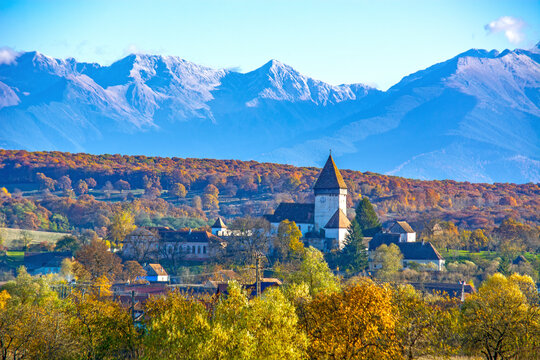 Autumn landscape in Transylvania, Romania