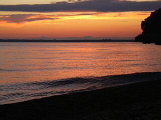 Fototapeta premium sunset on the beach