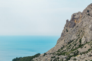 Picturesque cliff near the sea