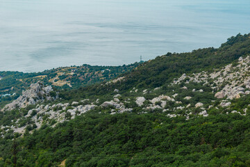 Awesome view on the sea from mountain