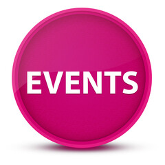 Events luxurious glossy pink round button abstract