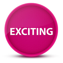 Exciting luxurious glossy pink round button abstract