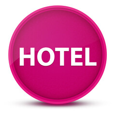 Hotel luxurious glossy pink round button abstract