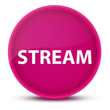 Stream luxurious glossy pink round button abstract