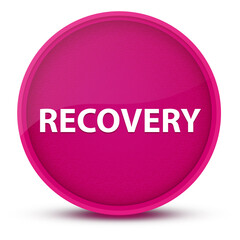 Recovery luxurious glossy pink round button abstract