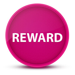 Reward luxurious glossy pink round button abstract