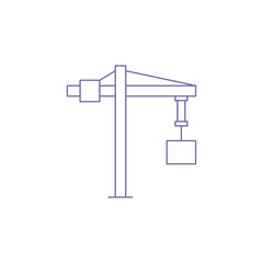 construction industry Crane icon vector