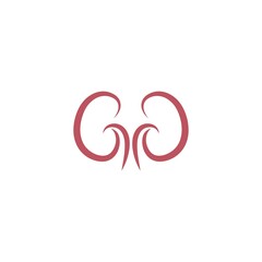 Urology logo, kidney logo icon healty template