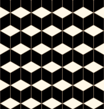 Seamless Geometric 3d Cube Pattern.