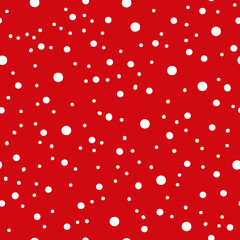 Seamless Christmas snowfall pattern background