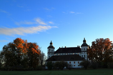 Fototapeta premium Skokloster castle. Nice landscape photo during the autumn. Famous historic castle building and landmark. Outside of Stockholm, Sweden, Scandinavia, Europe.