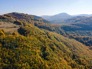 Autumn Landscape of Erul mountain near Kamenititsa peak,  Bulgaria