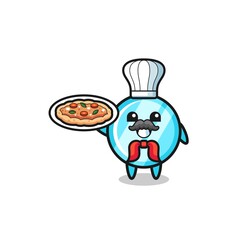 mirror character as Italian chef mascot