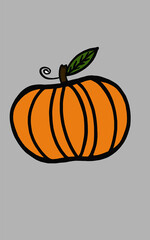 illustration of a pumpkin