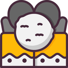 snowball line icon