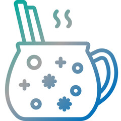 hot chocolate gradient icon