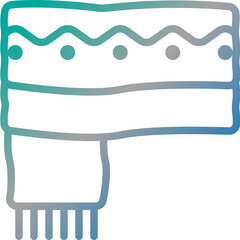 scarf gradient icon