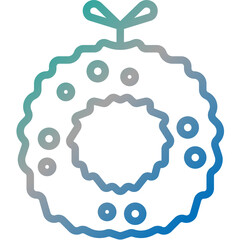 wreath gradient icon