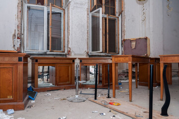 Abandoned villa of Leon Allart in Łódź, Poland