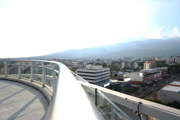 Fototapeta premium Aerial view of cityscape - Asia business city concept image, panoramic modem
