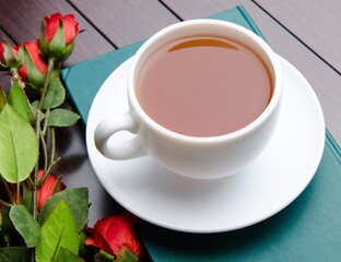 Cup of tea in catering concept
