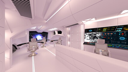 宇宙船内の風景 © tsuneomp