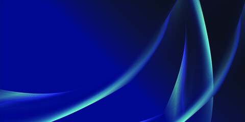 Abstract Blue Background With Lines