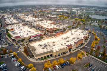 Fototapeta premium Aerial View of the Twin Cities Suburb of Maple Grove, Minnesota