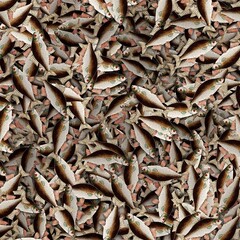 This is a beautiful and stunning pattern of oceanic creatures called bitter carp cyprinus amarus in high definition made by katarsis works.