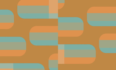 brown background with oval squares of various colors