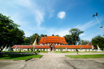 Church of Wat Khanon, the famous temple in the UNESCO award-winning Nang Yai show in Ratchaburi, Thailand.