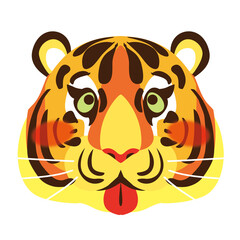 かわいい虎のイラスト