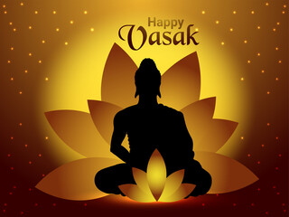 Happy vesak day background