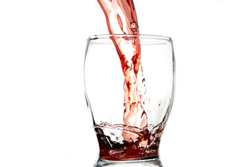 Glass of wine or alcohol drink